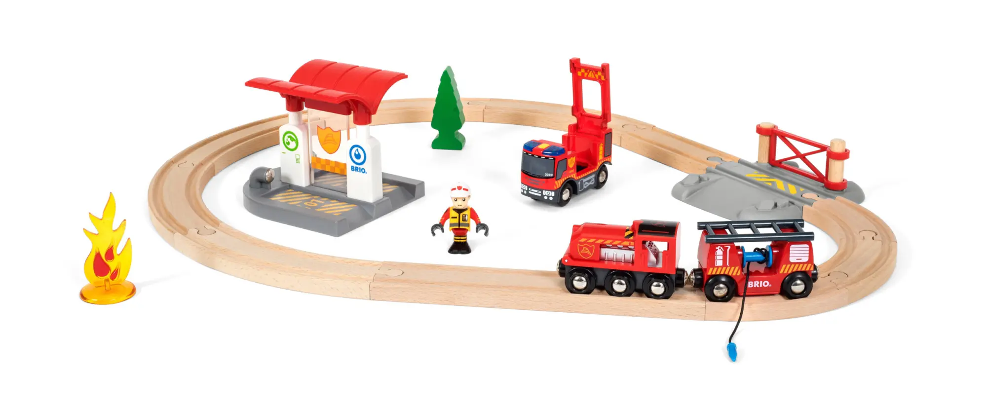 Bild: 7312350338157 | BRIO World - Bahn Feuerwehr Set | BRIO® | Spielzeug | In Schachtel