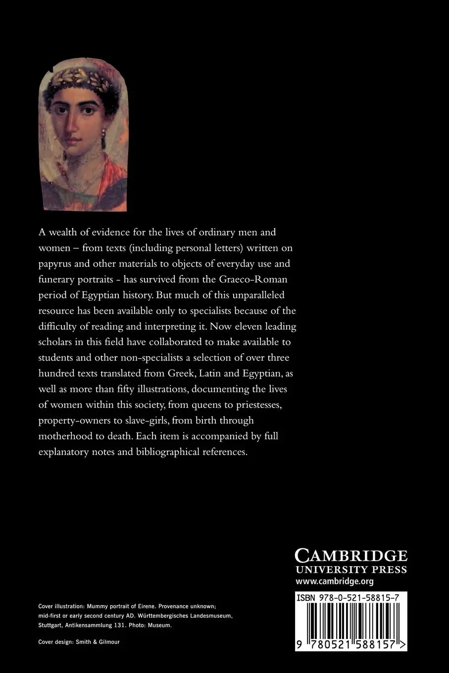 Rückseite: 9780521588157 | Women and Society in Greek and Roman Egypt | A Sourcebook | Rowlandson