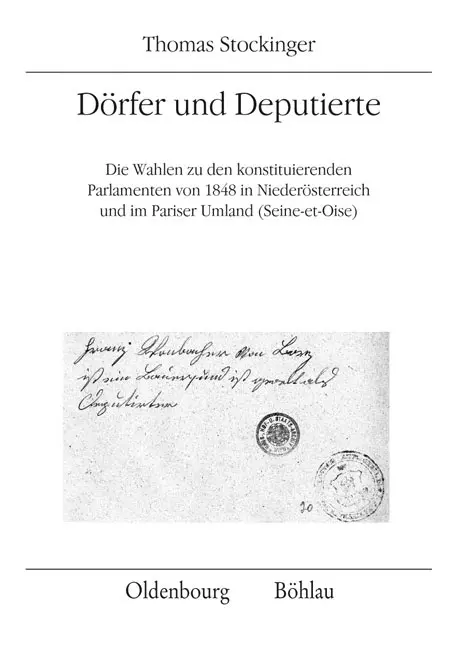 Cover: 9783205788157 | Dörfer und Deputierte | Thomas Stockinger | Taschenbuch | 944 S.