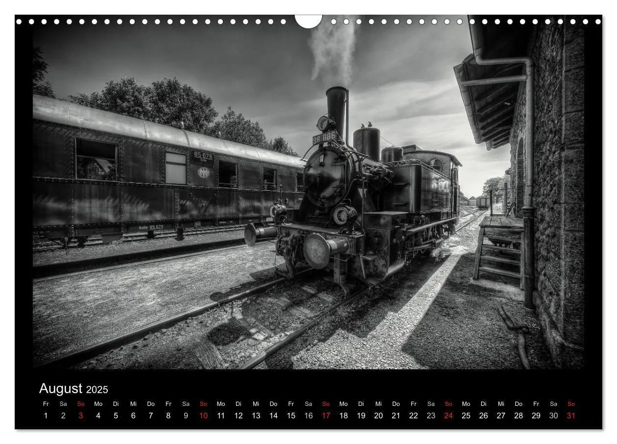 Bild: 9783435778157 | Dampflokomotiven (Wandkalender 2025 DIN A3 quer), CALVENDO...