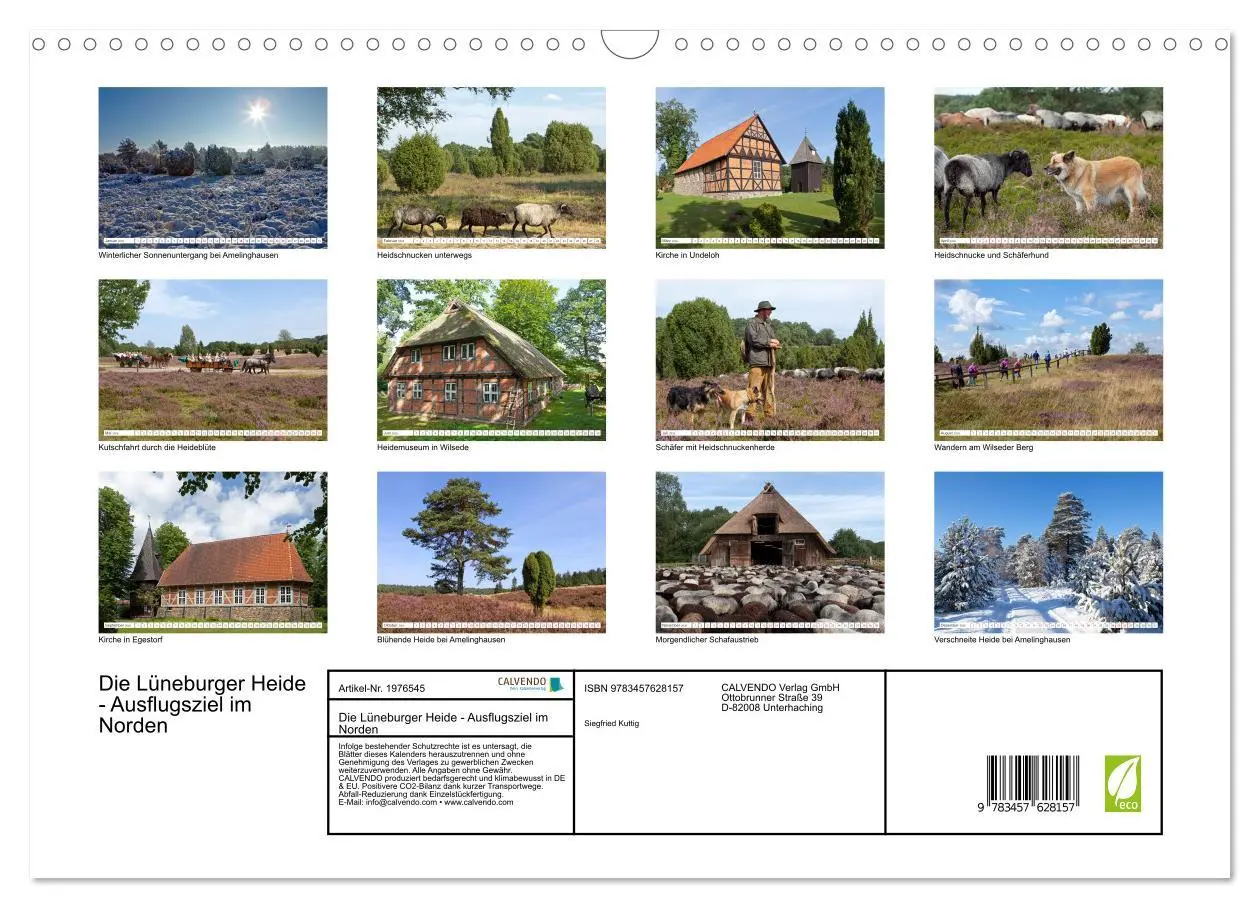 Bild: 9783457628157 | Die Lüneburger Heide - Ausflugsziel im Norden (Wandkalender 2026...