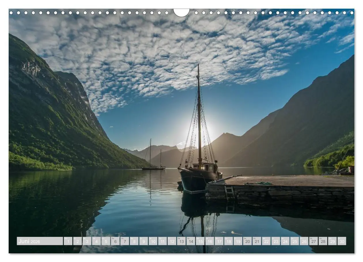 Bild: 9783516198157 | Norwegen (Wandkalender 2026 DIN A3 quer), CALVENDO Monatskalender
