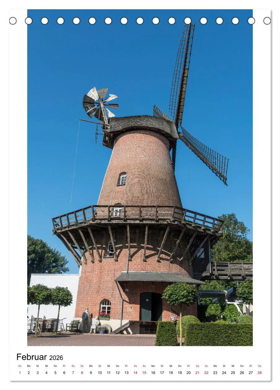 Bild: 9783516408157 | Historische Windmühlen in Minden-Lübbecke (Tischkalender 2026 DIN...