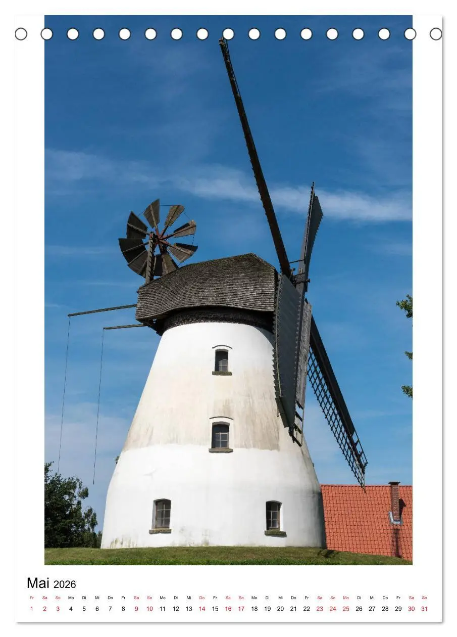 Bild: 9783516408157 | Historische Windmühlen in Minden-Lübbecke (Tischkalender 2026 DIN...