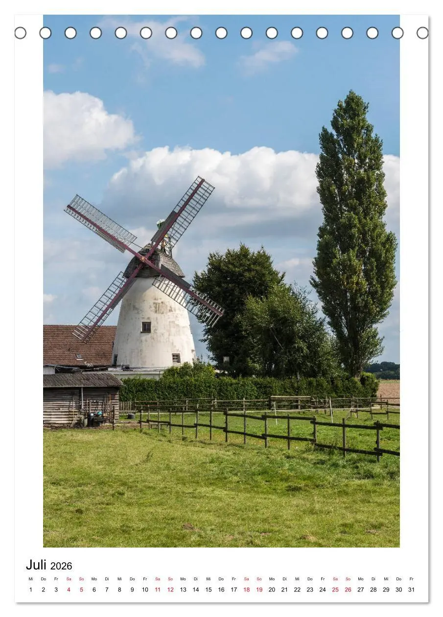 Bild: 9783516408157 | Historische Windmühlen in Minden-Lübbecke (Tischkalender 2026 DIN...