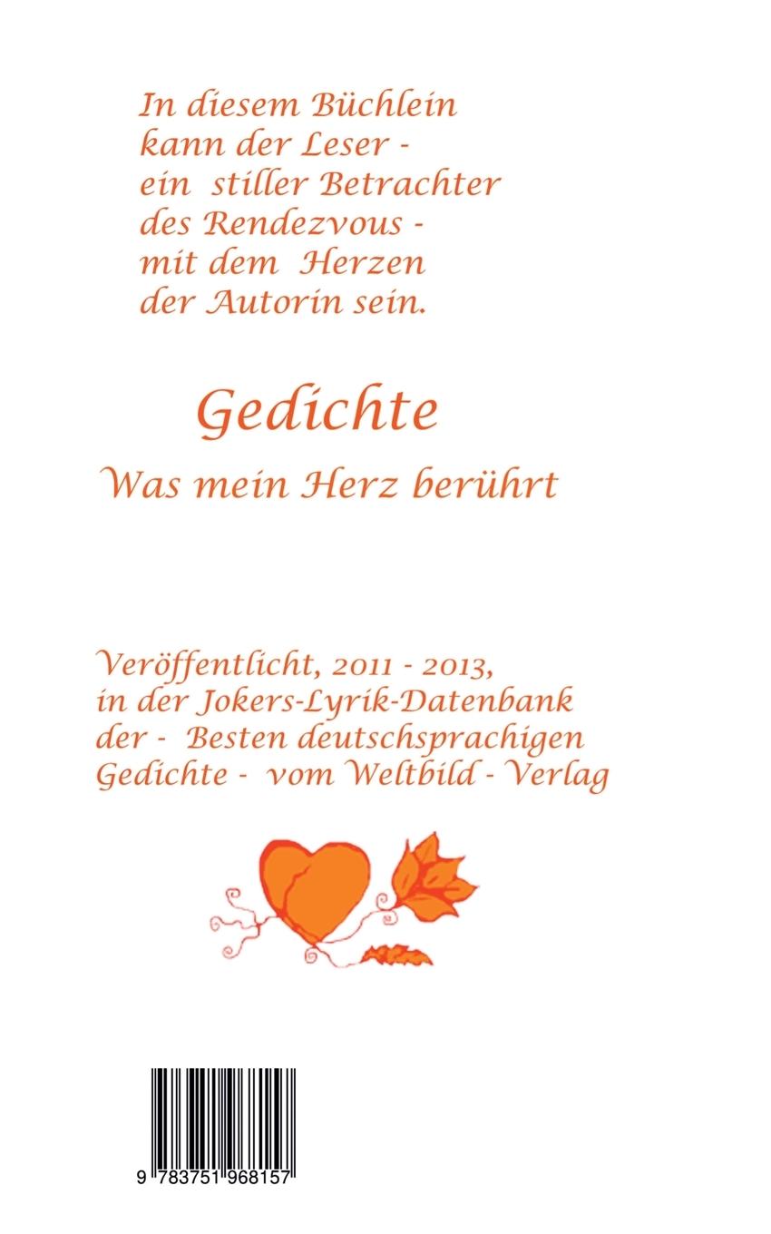 Rückseite: 9783751968157 | Rendezvous mit meinem Herzen | Luzie Irene Pein | Taschenbuch | 64 S.