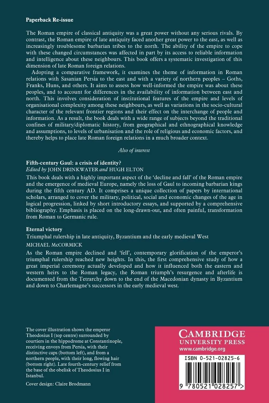 Rückseite: 9780521028257 | Information and Frontiers | Roman Foreign Relations in Late Antiquity