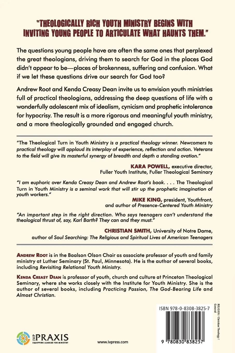 Rückseite: 9780830838257 | The Theological Turn in Youth Ministry | Andrew Root (u. a.) | Buch