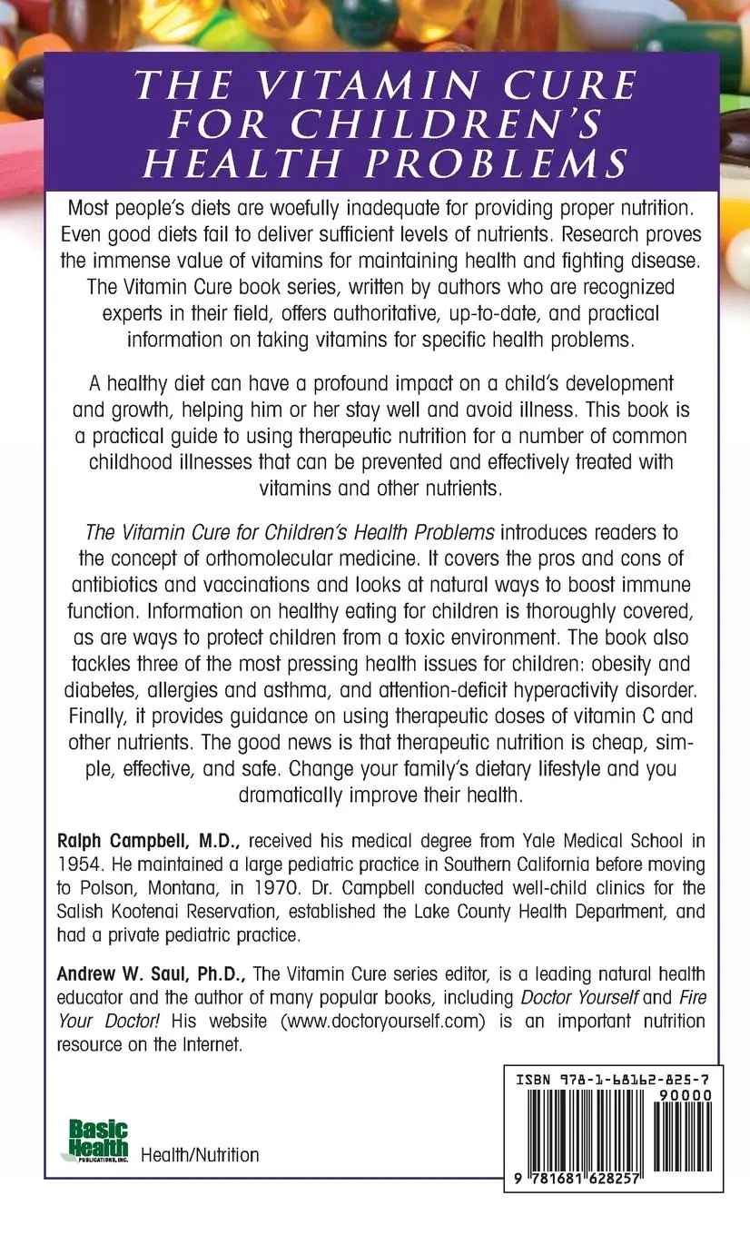 Rückseite: 9781681628257 | The Vitamin Cure for Children's Health Problems | Campbell (u. a.)