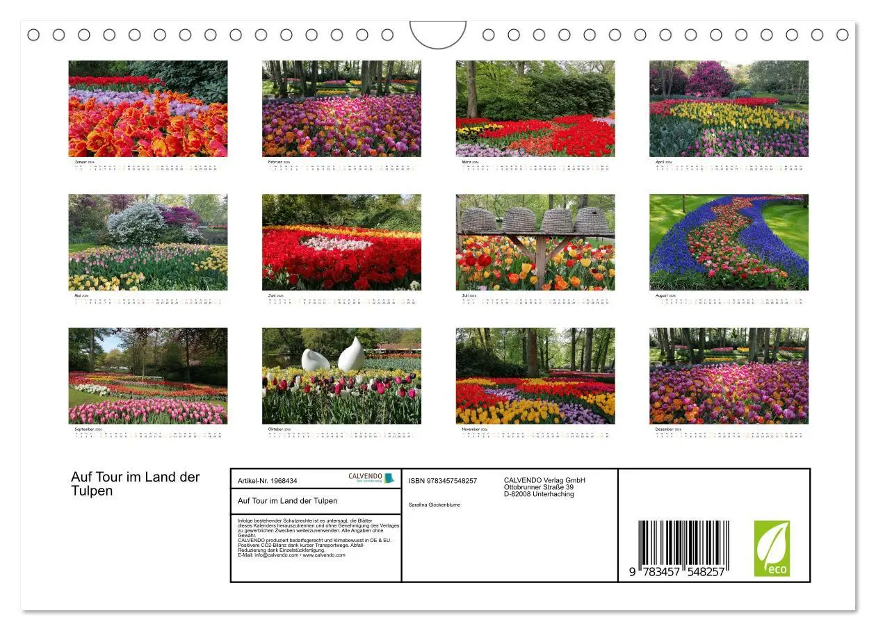 Bild: 9783457548257 | Auf Tour im Land der Tulpen (Wandkalender 2026 DIN A4 quer),...