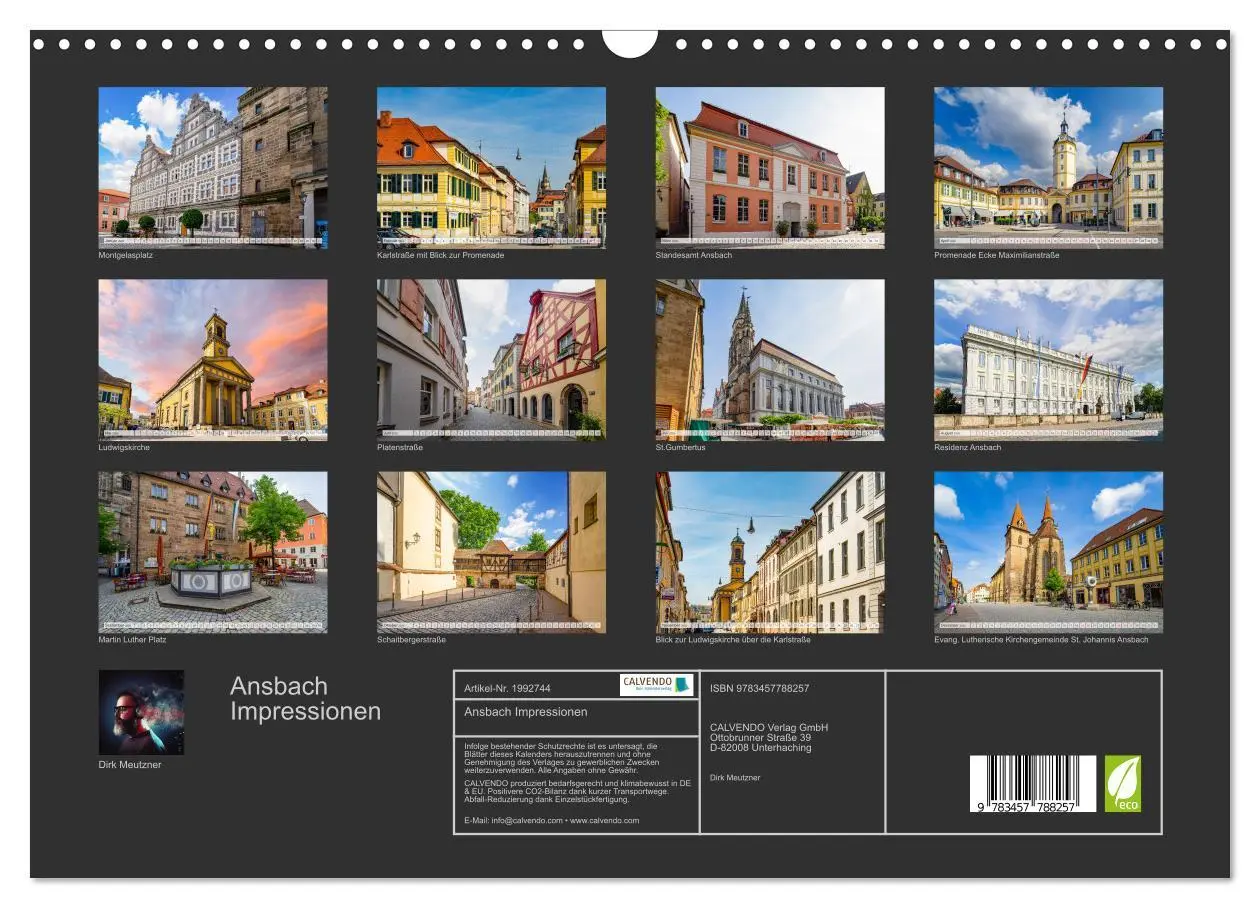 Bild: 9783457788257 | Ansbach Impressionen (Wandkalender 2026 DIN A3 quer), CALVENDO...