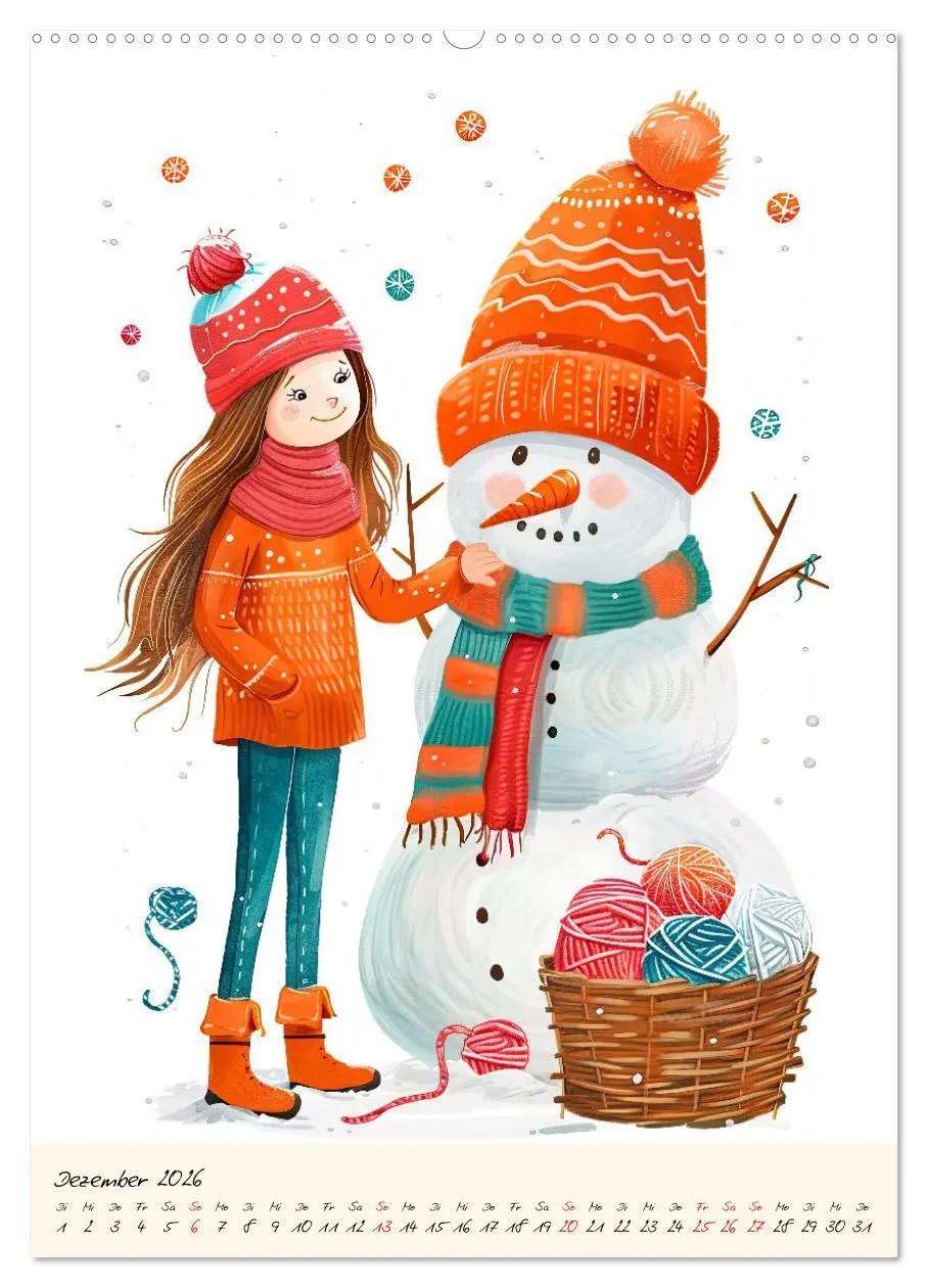 Bild: 9783516258257 | Im Strickfieber (Wandkalender 2026 DIN A2 hoch), CALVENDO...