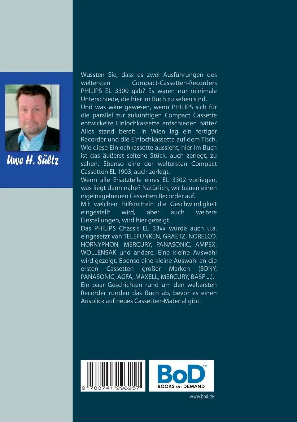 Rückseite: 9783741298257 | Compact Cassetten Recorder Report - Neuaufbau eines Philips EL 3302...