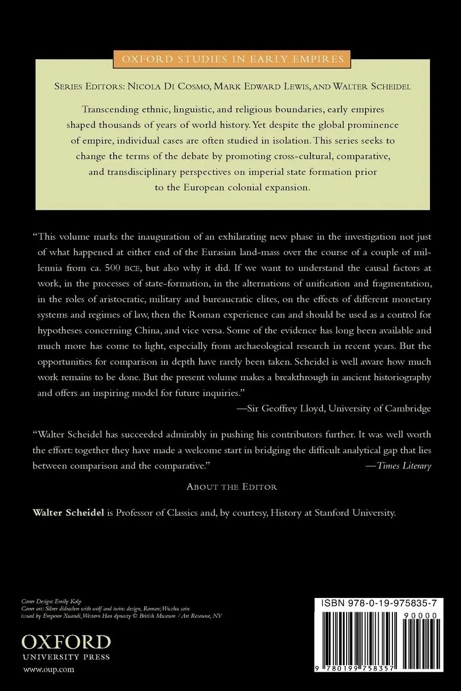 Rückseite: 9780199758357 | Rome and China | Comparative Perspectives on Ancient World Empires