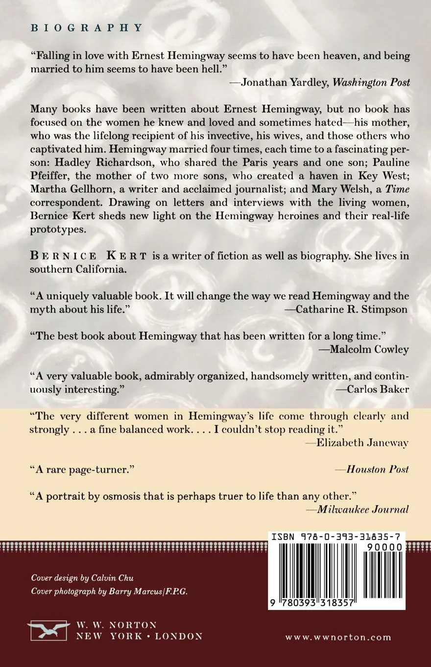Rückseite: 9780393318357 | The Hemingway Women | Bernice Kert | Taschenbuch | Englisch | 1998