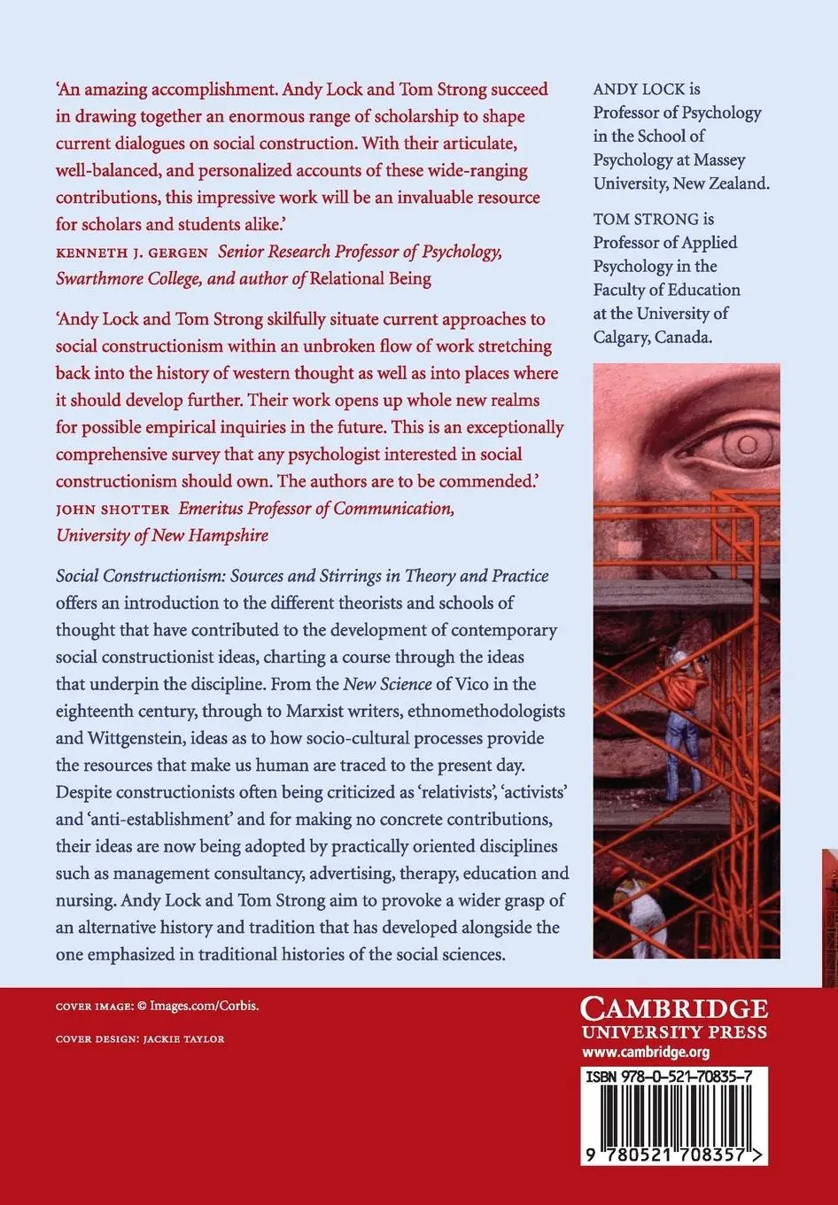 Rückseite: 9780521708357 | Social Constructionism | Andy Lock (u. a.) | Taschenbuch | Englisch