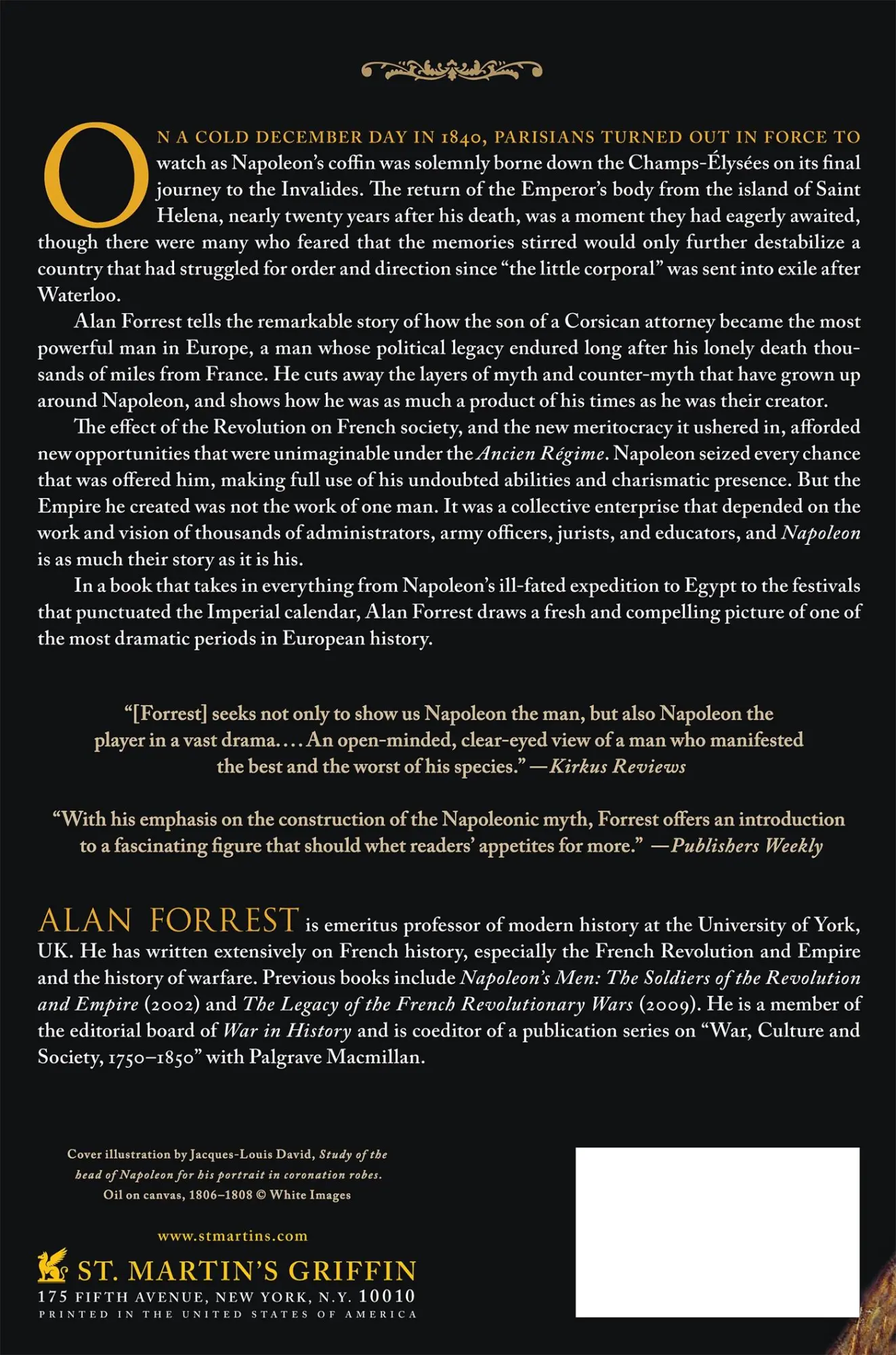 Rückseite: 9781250038357 | NAPOLEON | Alan Forrest | Taschenbuch | Englisch | 2013