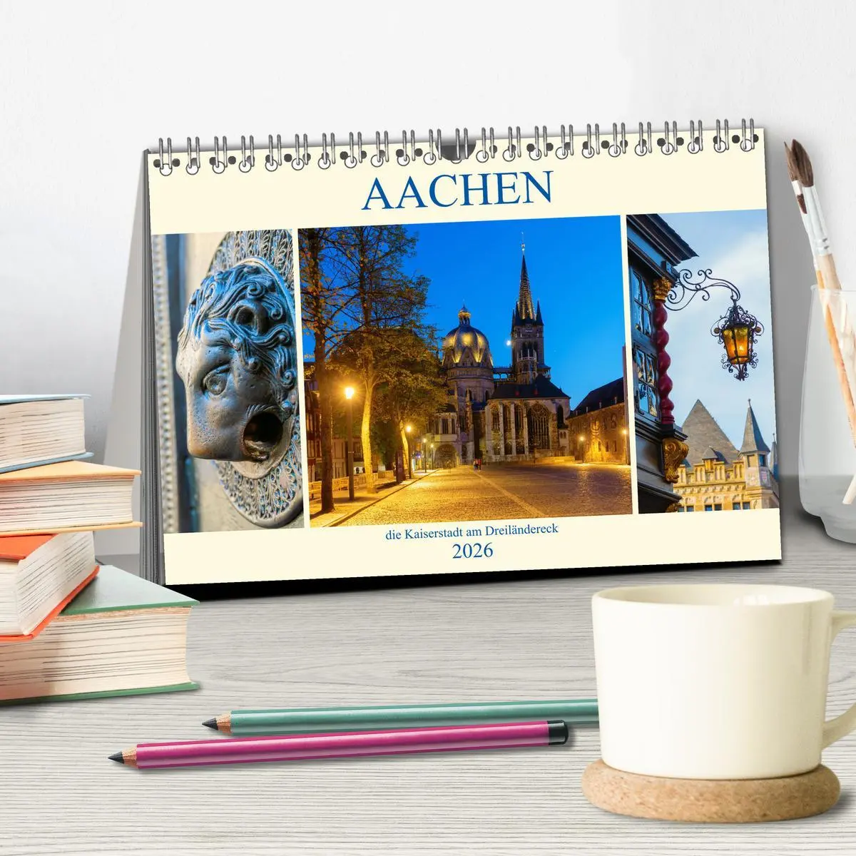 Bild: 9783457778357 | Aachen - die Kaiserstadt am Dreiländereck (Tischkalender 2026 DIN...