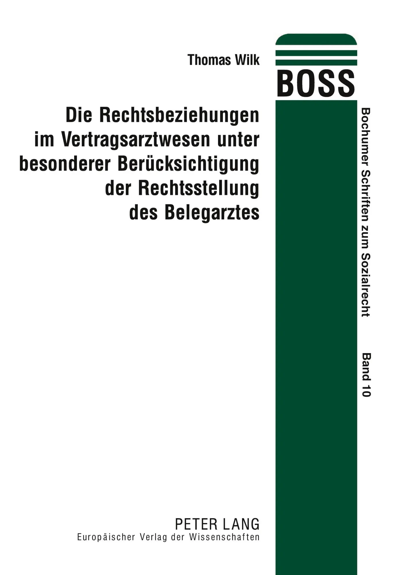 Cover: 9783631538357 | Die Rechtsbeziehungen im Vertragsarztwesen unter besonderer...
