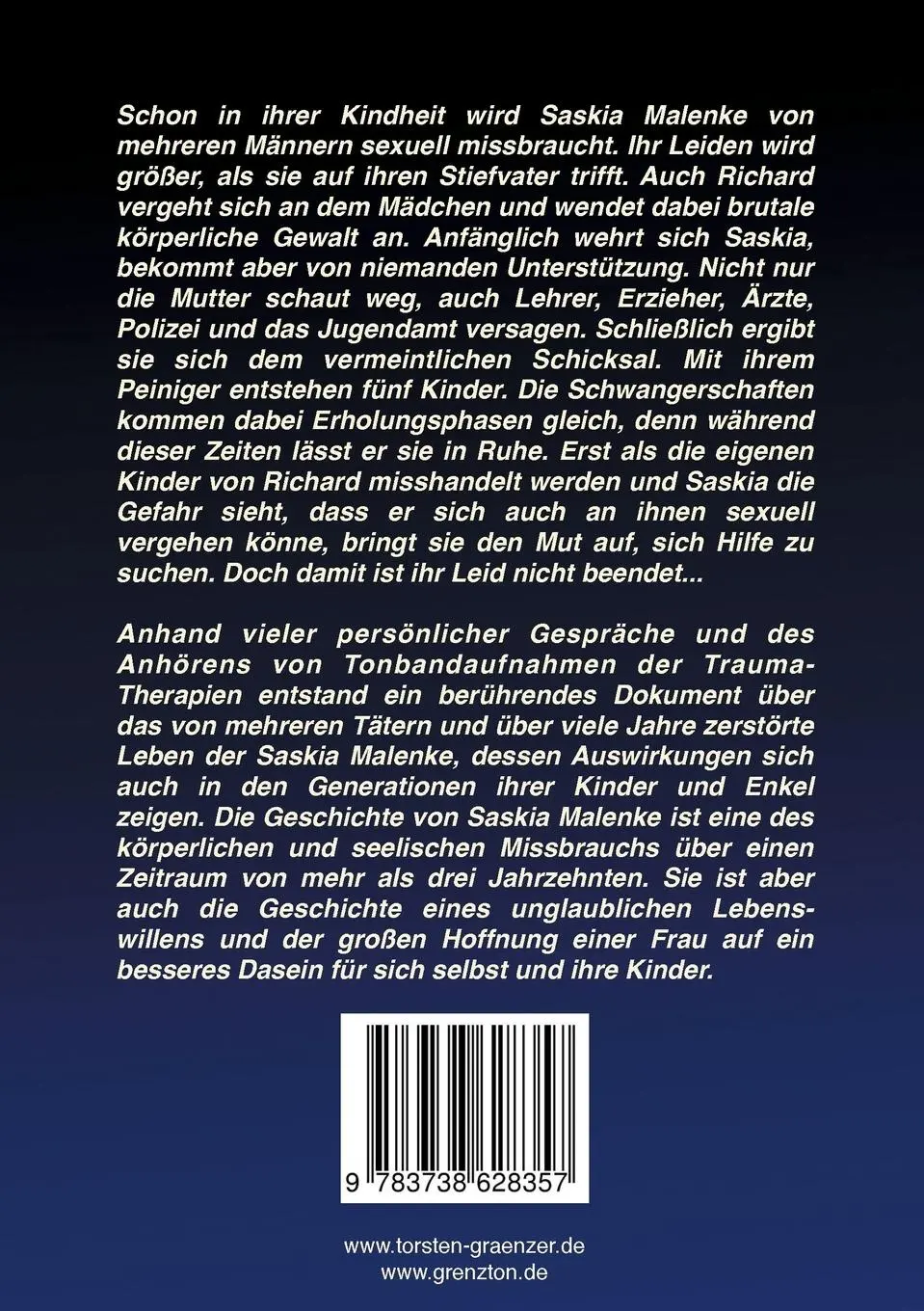Rückseite: 9783738628357 | Sexueller Missbrauch - Die verlorenen Jahrzehnte der Saskia Malenke