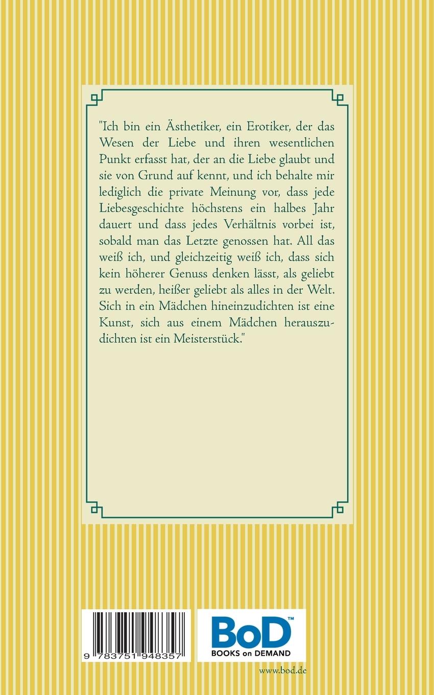 Rückseite: 9783751948357 | Das Tagebuch des Verführers | Sören Kierkegaard | Taschenbuch | 128 S.