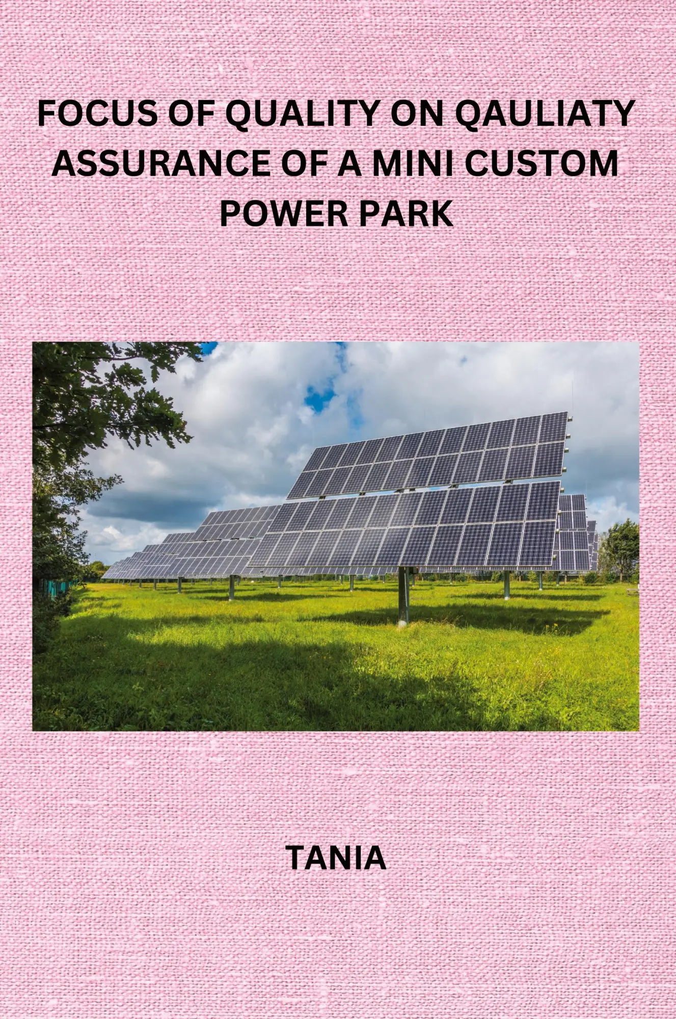 Cover: 9798868978357 | FOCUS OF QUALITY ON QAULIATY ASSURANCE OF A MINI CUSTOM POWER PARK