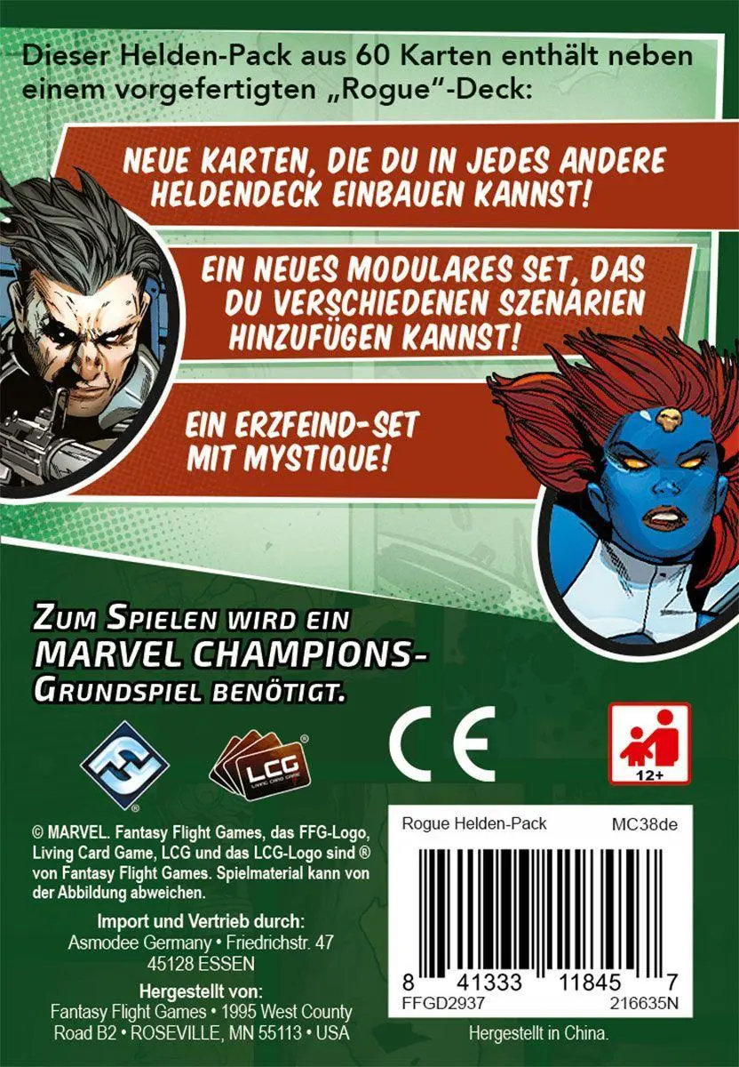 Bild: 841333118457 | Marvel Champions: Das Kartenspiel - Rogue | Michael Boggs (u. a.)