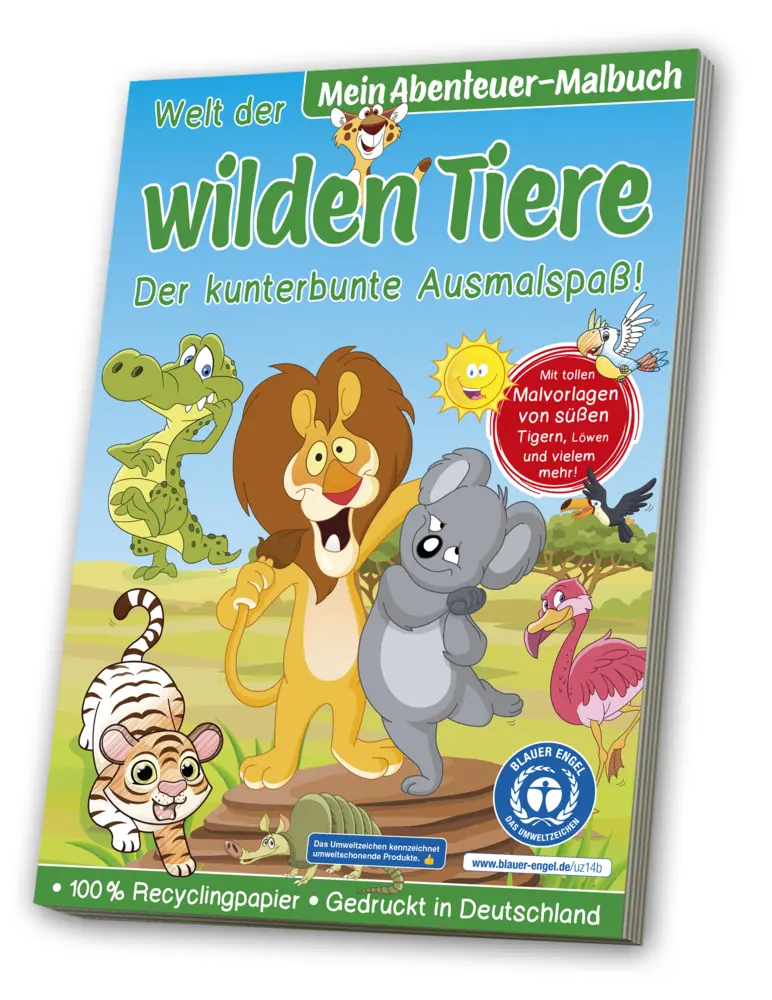 Cover: 4019393988457 | Malbuch Blauer Engel: Wilde Tiere | media Verlagsgsellschaft mbH