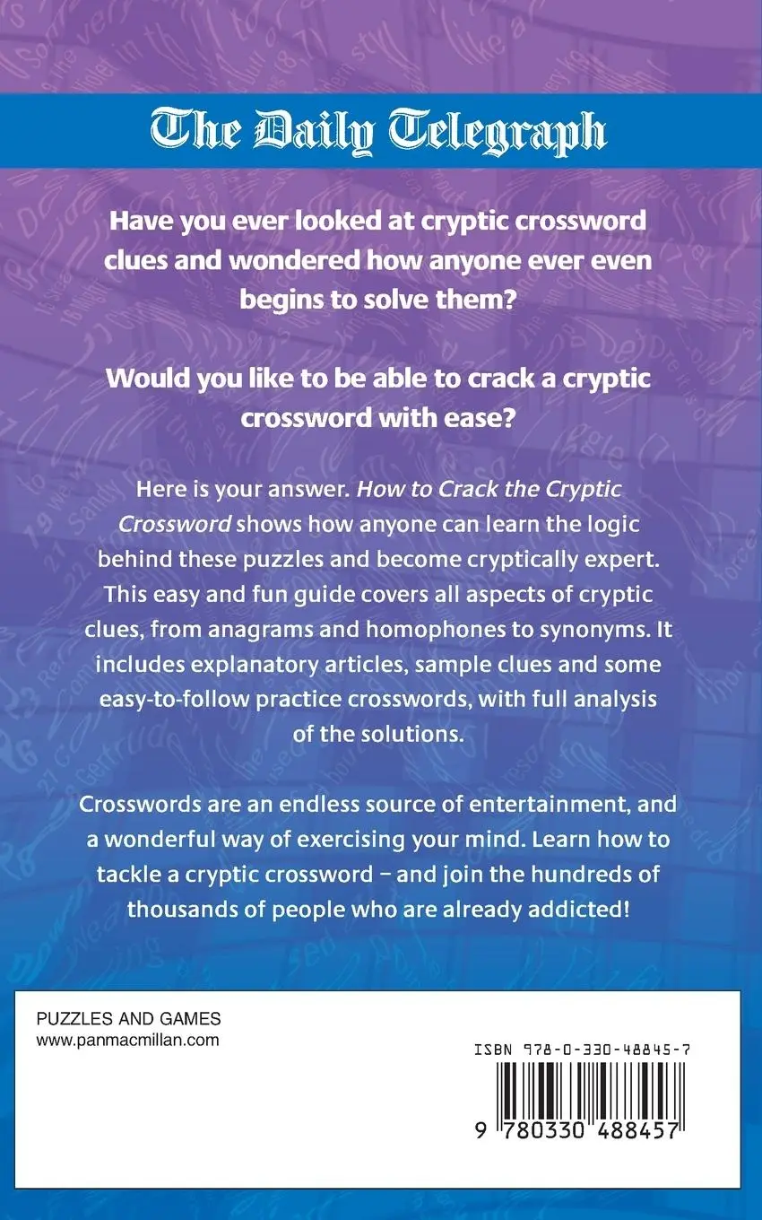 Rückseite: 9780330488457 | The Daily Telegraph How to Crack a Cryptic Crossw | Val Gilbert | Buch