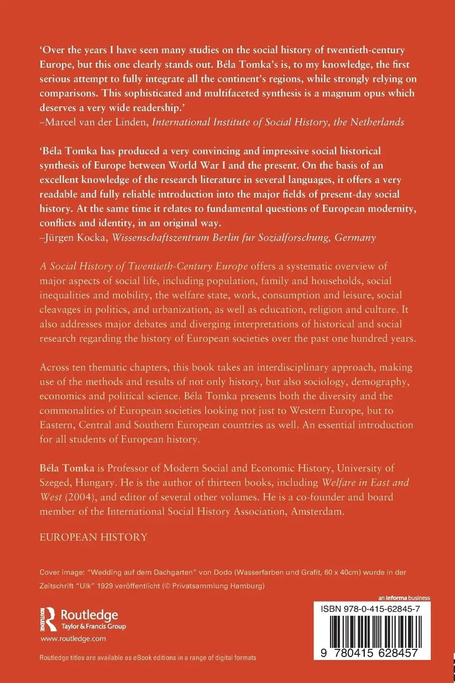 Rückseite: 9780415628457 | A Social History of Twentieth-Century Europe | Béla Tomka | Buch