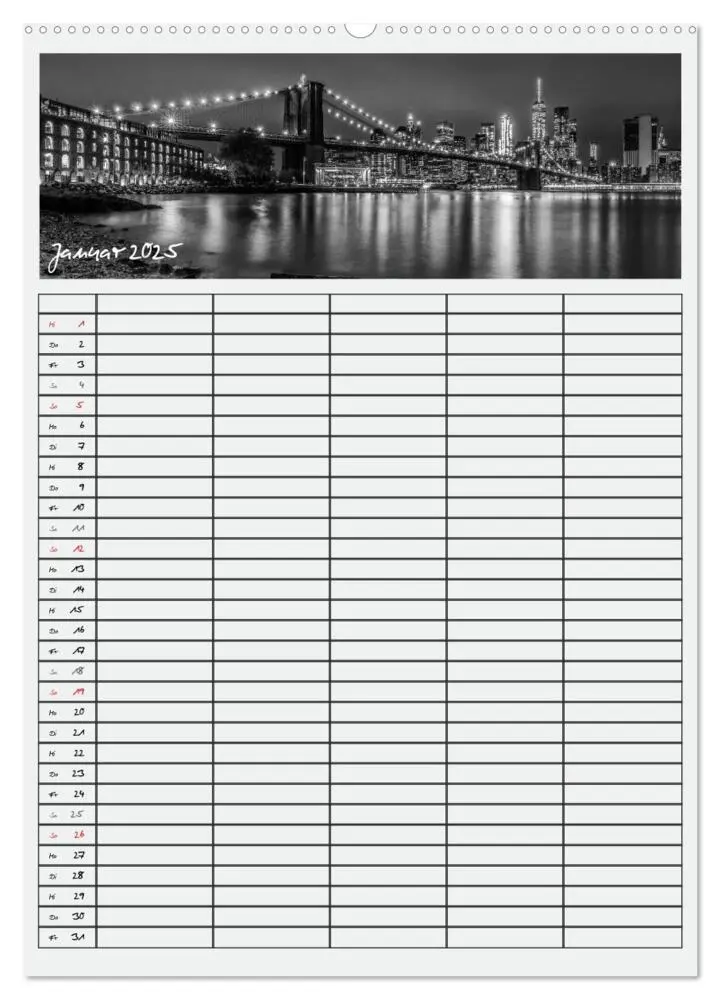 Bild: 9783457078457 | NEW YORK CITY Teamplaner (Wandkalender 2025 DIN A2 hoch), CALVENDO...