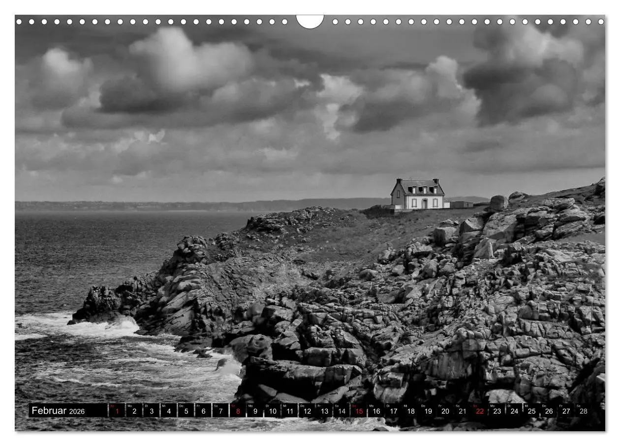 Bild: 9783516098457 | Bretagne in Schwarz und Weiß 2026 (Wandkalender 2026 DIN A3 quer),...