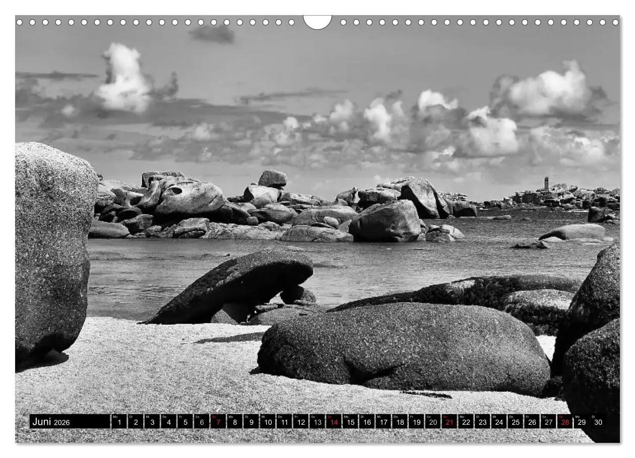 Bild: 9783516098457 | Bretagne in Schwarz und Weiß 2026 (Wandkalender 2026 DIN A3 quer),...