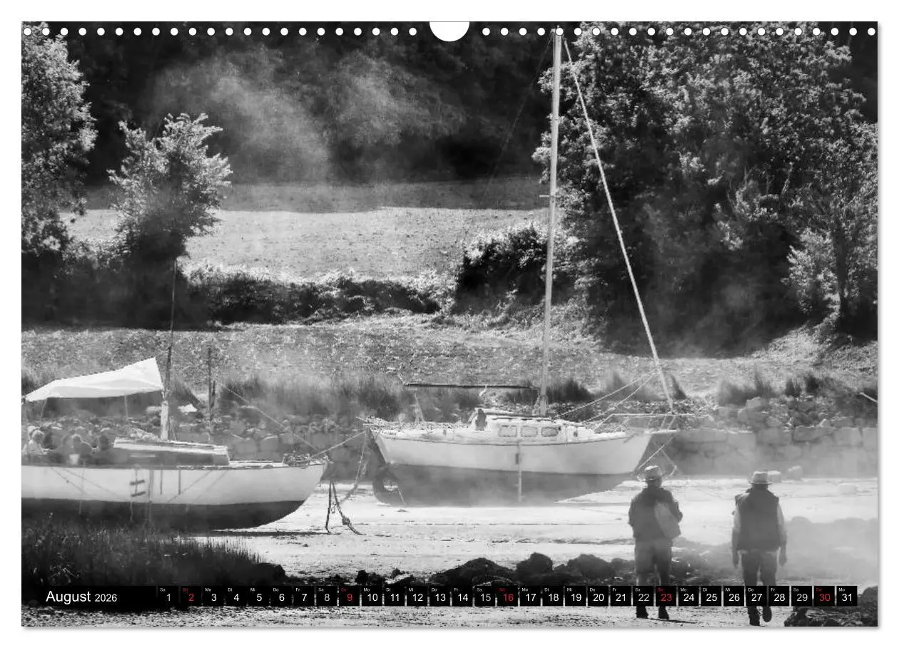 Bild: 9783516098457 | Bretagne in Schwarz und Weiß 2026 (Wandkalender 2026 DIN A3 quer),...