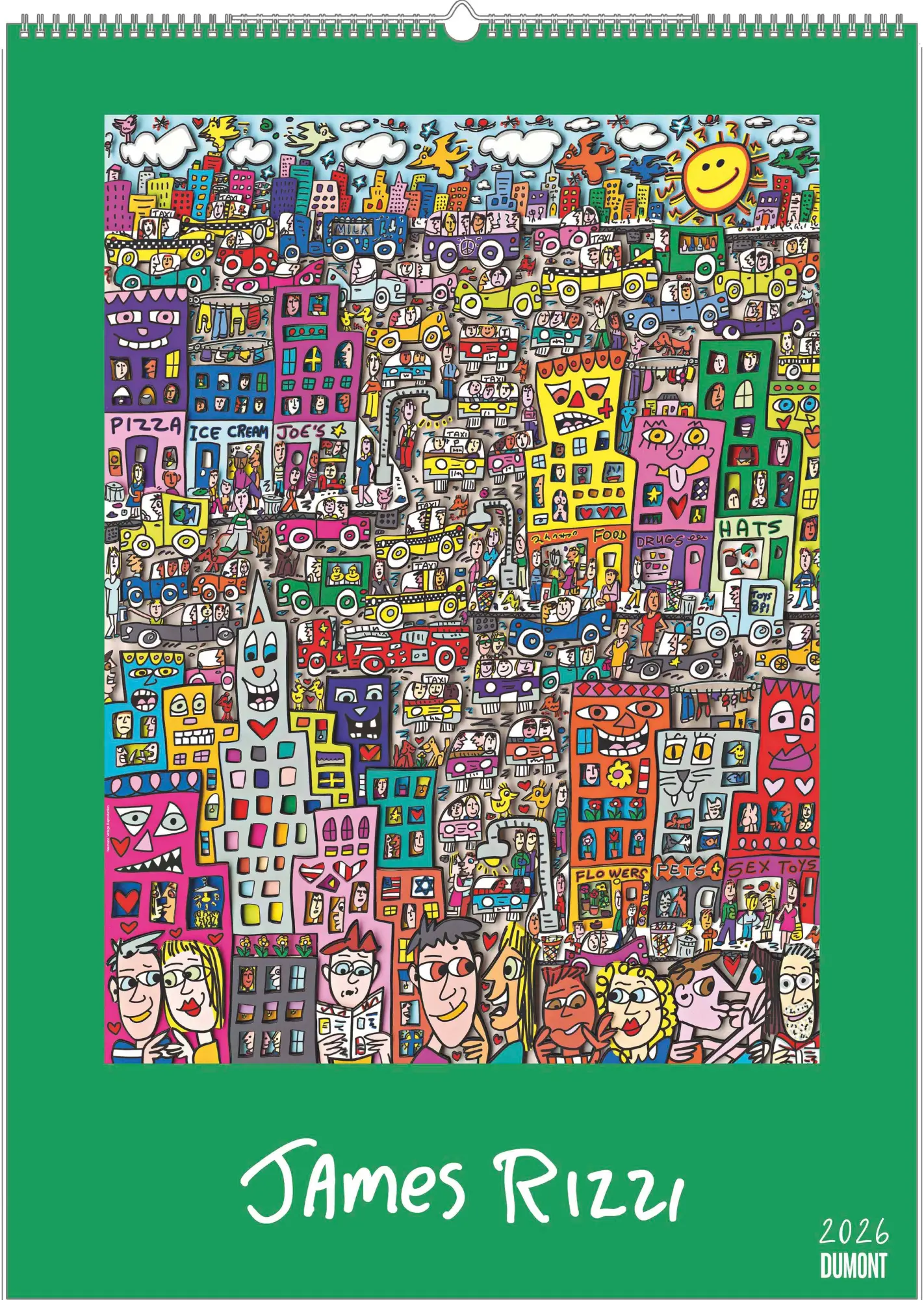 Cover: 4069095008557 | James Rizzi 2026 - Kunst-Kalender - Poster-Kalender - 50x70 | Kalender