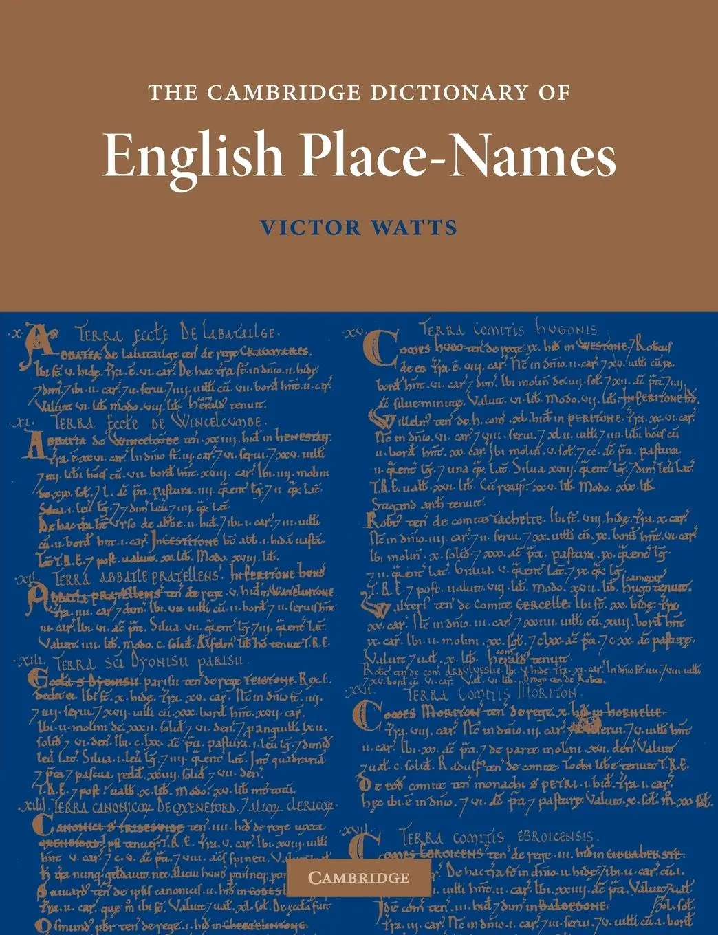 Cover: 9780521168557 | The Cambridge Dictionary of English Place-Names | Victor Watts (u. a.)