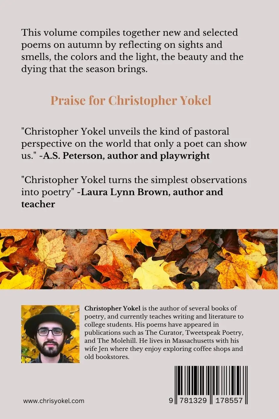 Rückseite: 9781329178557 | Autumn Poems | New and Selected | Christopher Yokel | Taschenbuch
