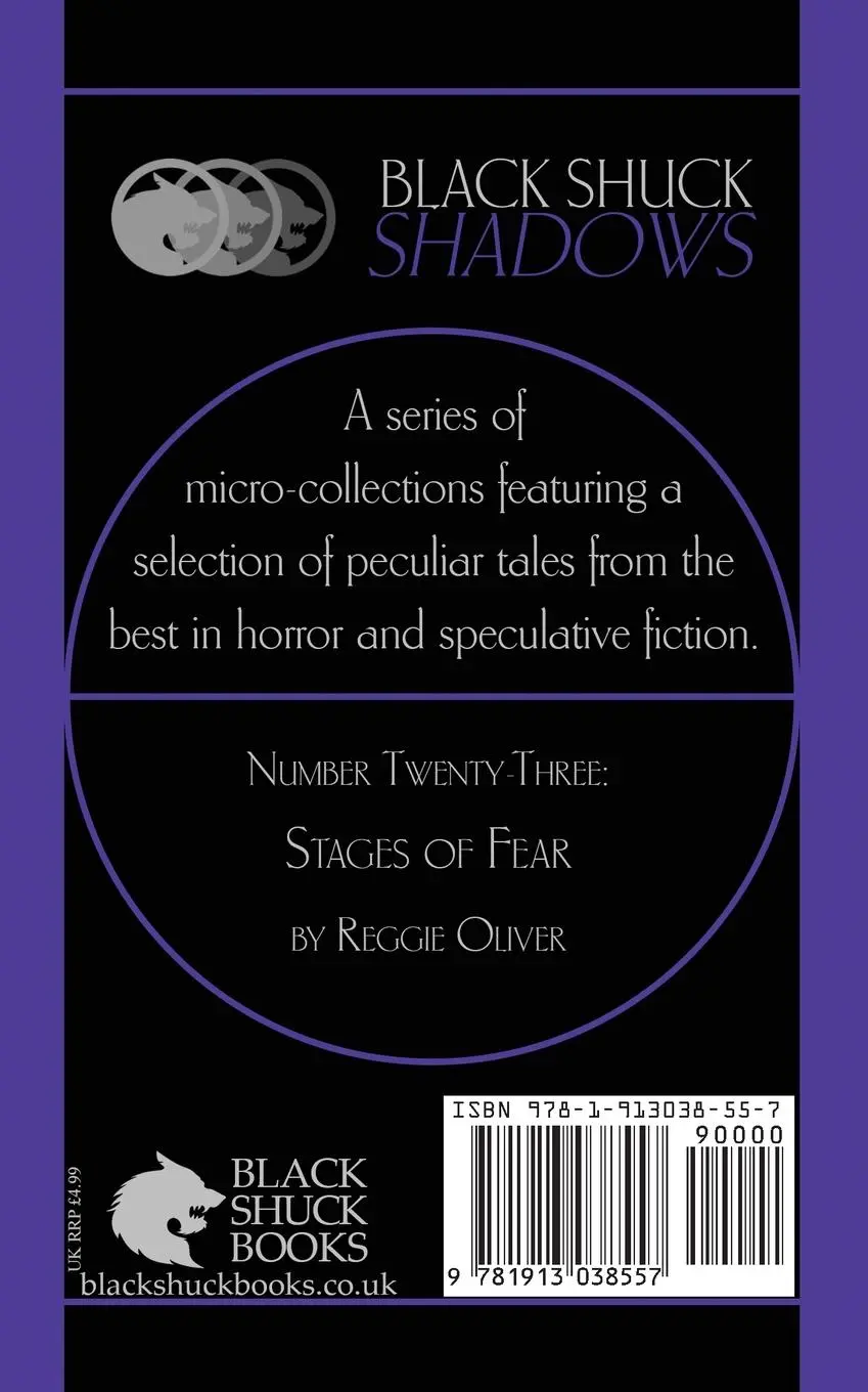 Rückseite: 9781913038557 | Stages of Fear | Reggie Oliver | Taschenbuch | Englisch | 2020