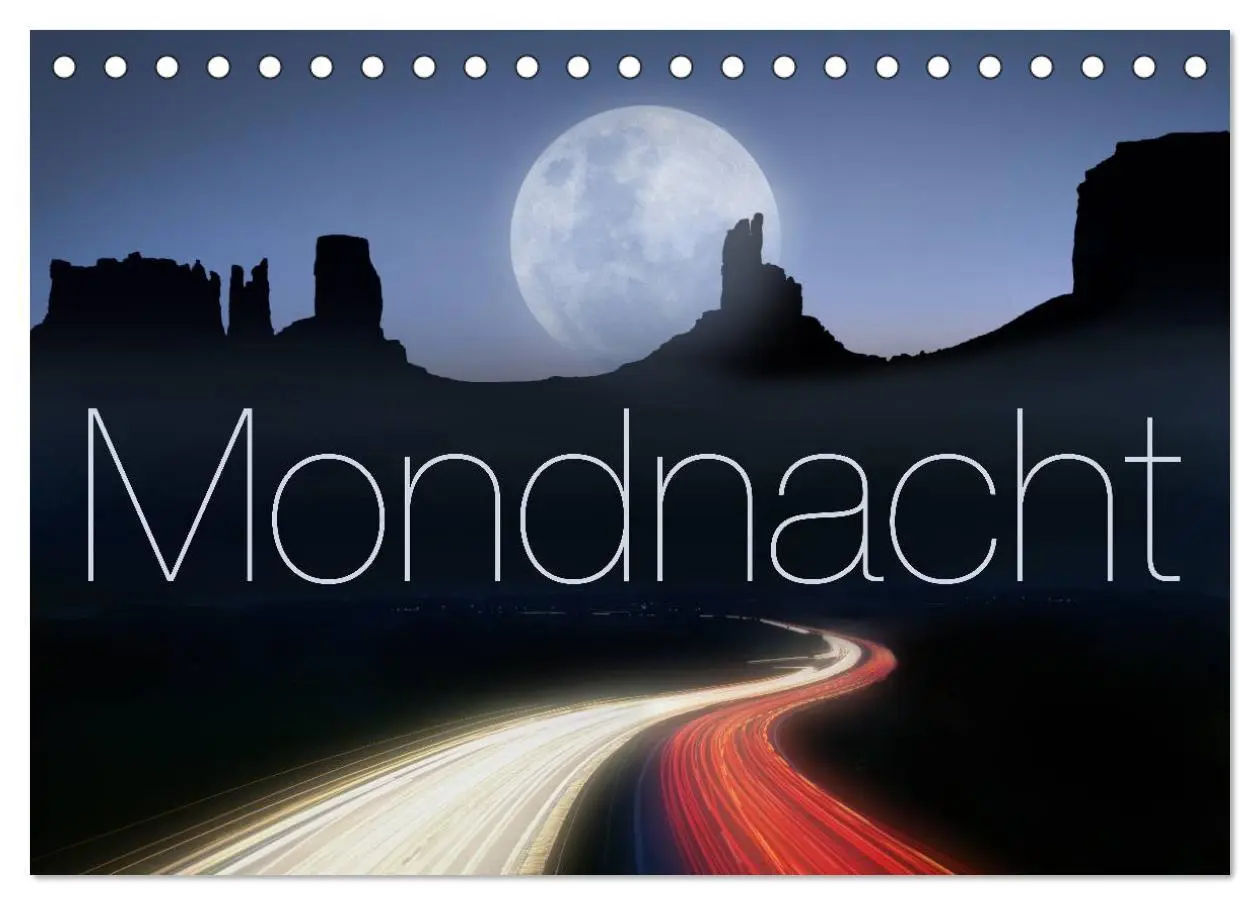 Cover: 9783516088557 | Mondnacht (Tischkalender 2026 DIN A5 quer), CALVENDO Monatskalender