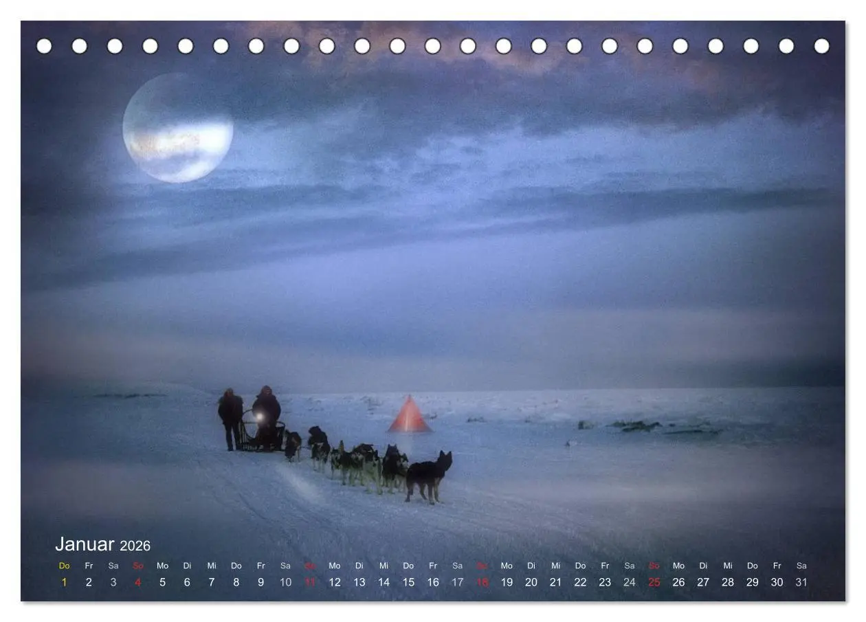 Bild: 9783516088557 | Mondnacht (Tischkalender 2026 DIN A5 quer), CALVENDO Monatskalender