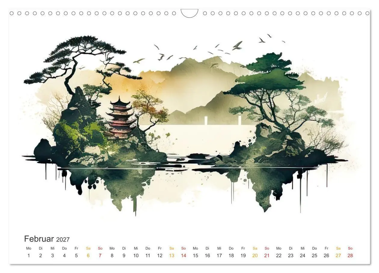 Bild: 9783569008557 | Japan - Aquarell Kunst und Tradition (Wandkalender 2027 DIN A3...