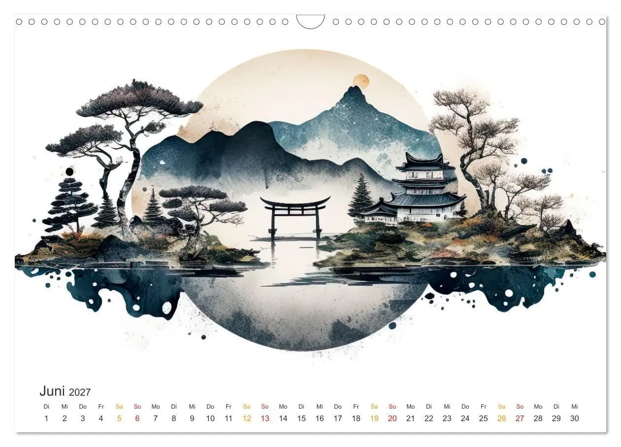 Bild: 9783569008557 | Japan - Aquarell Kunst und Tradition (Wandkalender 2027 DIN A3...