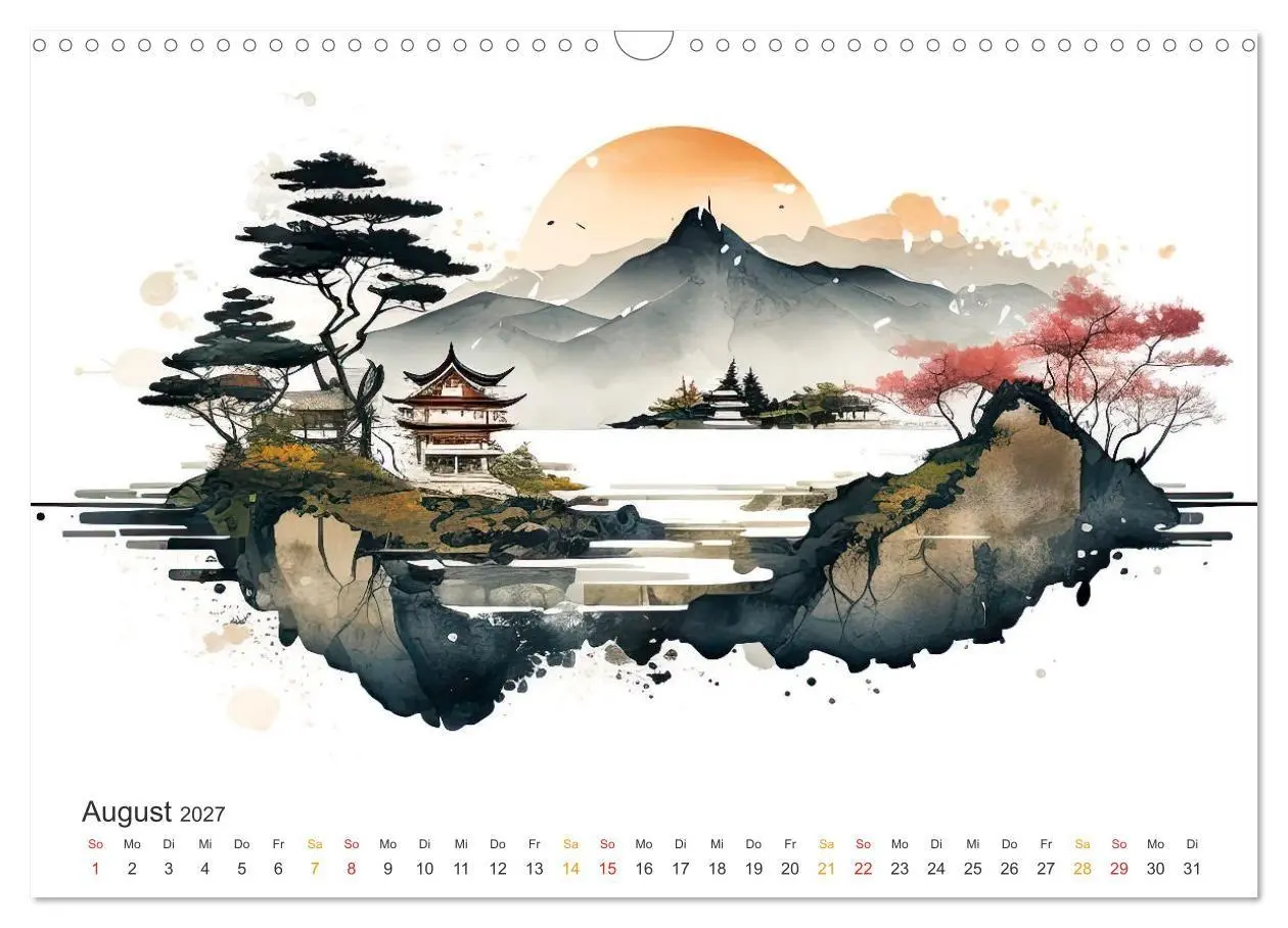 Bild: 9783569008557 | Japan - Aquarell Kunst und Tradition (Wandkalender 2027 DIN A3...