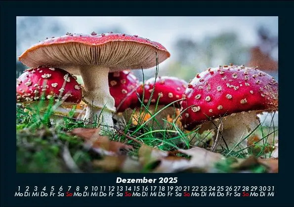 Bild: 9783755988557 | Pilzkalender 2025 Fotokalender DIN A5 | Tobias Becker | Kalender