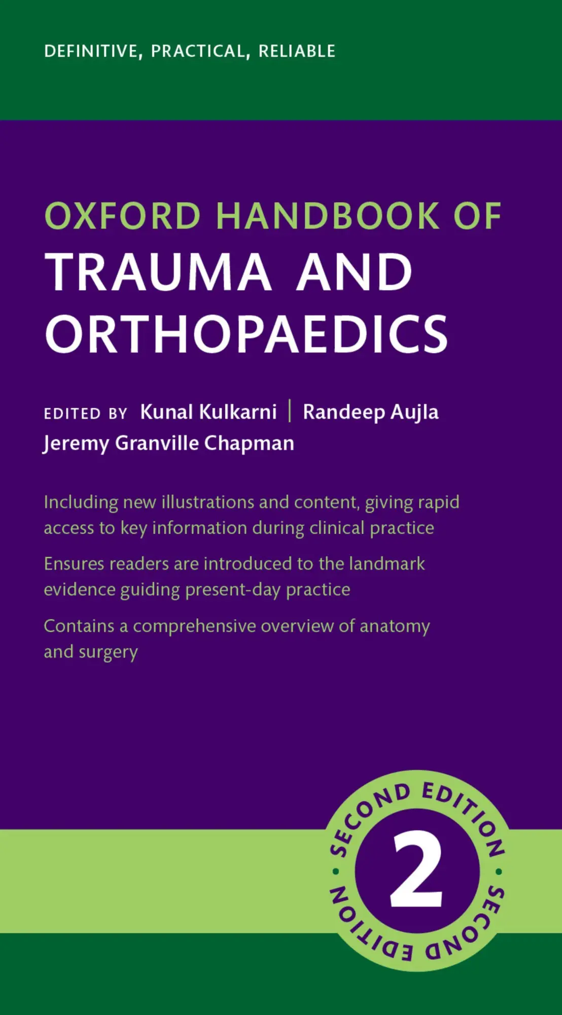 Cover: 9780198738657 | Oxford Handbook of Trauma and Orthopaedics | Kunal Kulkarni (u. a.)
