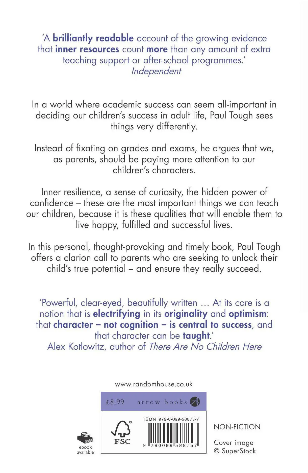Rückseite: 9780099588757 | How Children Succeed | Paul Tough | Taschenbuch | Englisch | 2014