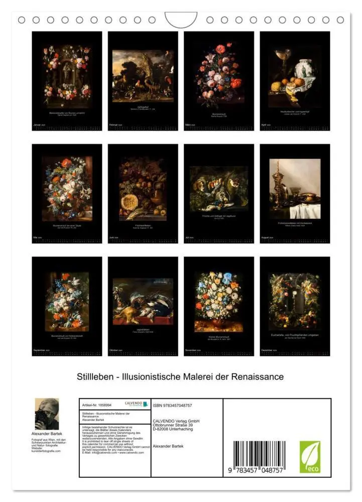 Bild: 9783457048757 | Stillleben - Illusionistische Malerei der Renaissance (Wandkalender...
