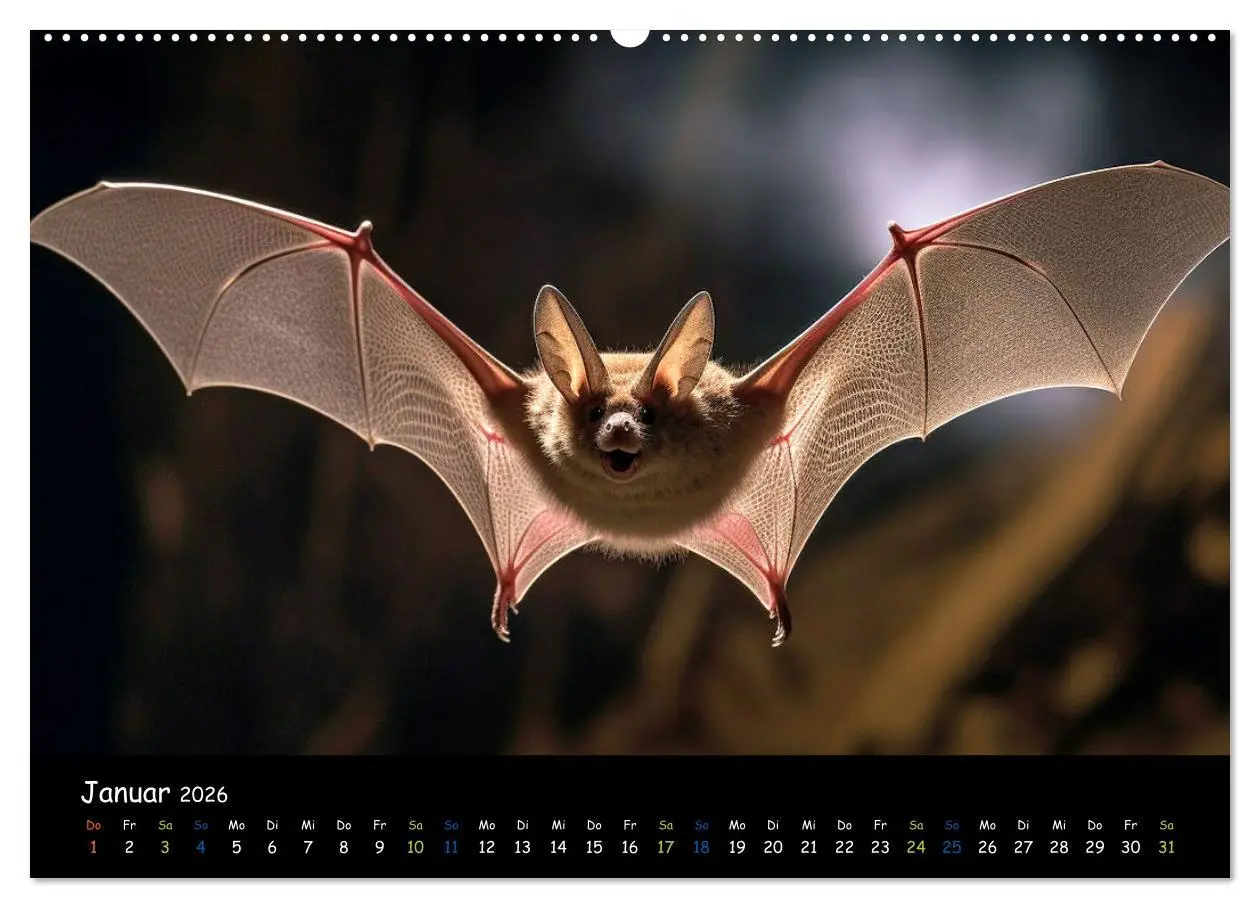 Bild: 9783457358757 | Fledermäuse - kleine Vampire (hochwertiger Premium Wandkalender...
