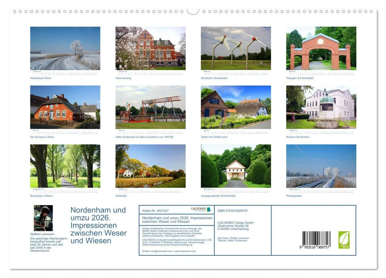 Bild: 9783516068757 | Nordenham und umzu 2026. Impressionen zwischen Weser und Wiesen...