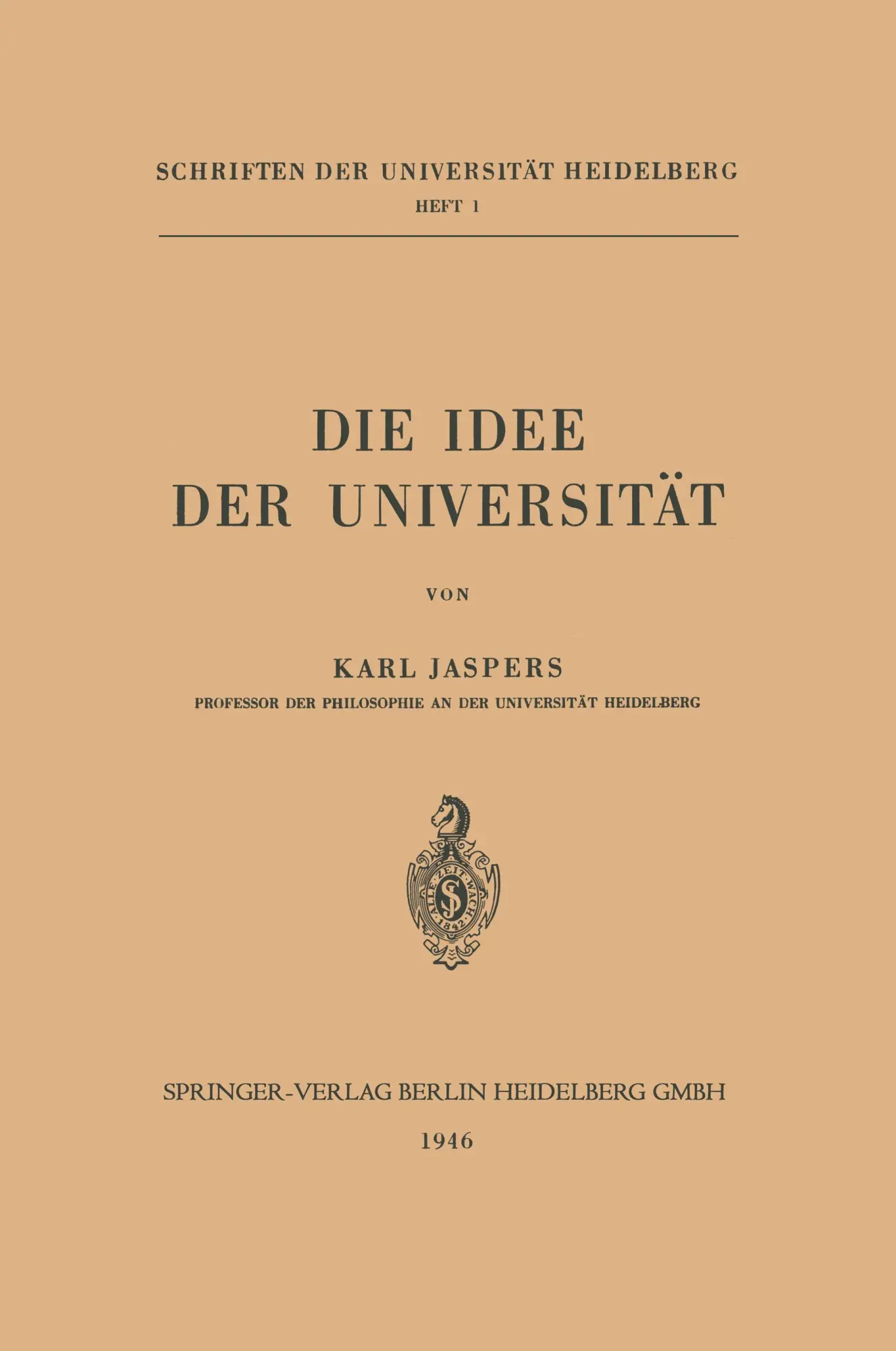 Cover: 9783662428757 | Die Idee der Universität | Karl Jaspers | Taschenbuch | Paperback